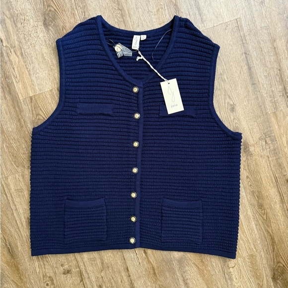 Joie • Texture Wide Ribbed Sweater Vest - Picture 2 of 11